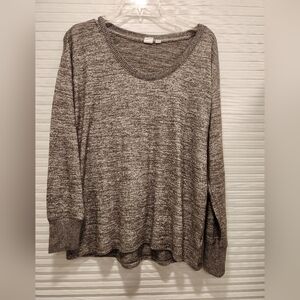 Women's Gap Gray Ling Sleeve Knit Top